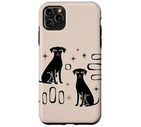 Burgundy Leopard Print Bow Trendy Girls Coquette Aesthetic Custodia per iPhone 11 Pro Max