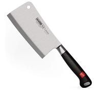 Burgvogel, Coltello da cuoco cinese Solingen, forgiato, lama di 15 cm, Master Line, inossidabile, nero, mannaia lavabile in lavastoviglie