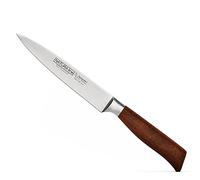 Burgvogel Solingen, Natura Line, Coltello tranciante, manico in legno verzino satinato, forgiato, 18 cm, coltello molto affilato, inossidabile, Made in Germany