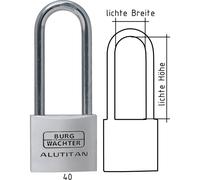 Burgwächter Lucchetto a cilindro 770 HB Alutitan