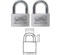 Burgwächter Lucchetto a cilindro DUO 770 Alutitan