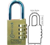Burgwächter Lucchetto a combinazione Combi Lock 80
