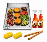Buri 1 Plancha-Set 30x37 CM, Acciaio, Compatibile Con Carne Arrosto Re
