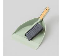 BURI 12x Set Spazzola & Paletta 2 Pezzi Manico in Bambù 31x22 cm Verde
