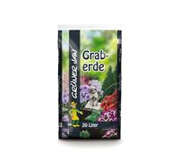 BURI Graberde 20L Sack Blumenerde Pflanzerde Qualitätserde Pflanzenerde Blumen Pflanzen Gartenerde Friedhofserde Grabpflege Grab Friedhof Erde mit Haupt- und Spurennährstoffen 1x 20 Liter Beutel