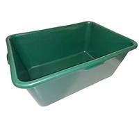 BURI Vasca per selvaggina da 90 litri, XXL, rettangolare, in plastica, da 90 l, per alimenti, robusta, adatta come mangiatoia o bevande per cavalli
