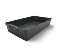 BURI Vassoio in plastica multifunzionale 58 x 32 x 11 cm, adatto per uso alimentare, ideale come raccoglitore di olio o vassoio per escrementi