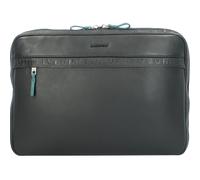 Burkely Borsa per laptop 'Bold Bobby' turchese / nero Uomo Burkely One Size turchese / nero
