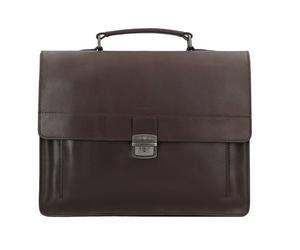 Burkely Cartella Scott vintage in pelle 38 cm marrone