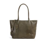 Burkely Cool Colbie Borsa shopper verde-oliva, pelle, donna