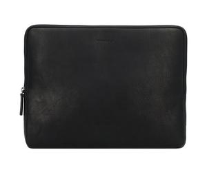 Burkely Custodia per computer portatile in pelle antica Avery 35 cm nero