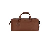 Burkely Minimal Mason Borsa da viaggio Weekender Vera Pelle 57 cm marrone