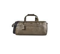 Burkely Minimal Mason Borsa da viaggio Weekender Vera Pelle 57 cm oliva