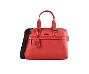 Burkely Minimal Mason Valigetta Vera Pelle 41 cm Vano porta PC rosso