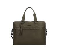 Burkely Minimal Mason Valigetta Vera Pelle 41 cm Vano porta PC verde