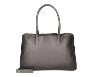 Burkely Pelle borsa da ufficio laptop bag Ledger Workbag 15,6" Grey grigio