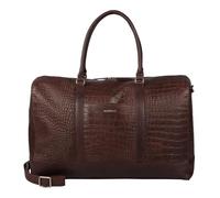 BURKELY Pelle borsa da viaggio Cool Colbie Weekender Bold Brandy marrone scuro