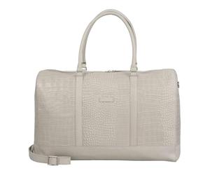 BURKELY Pelle borsa da viaggio Cool Colbie Weekender Grey grigio