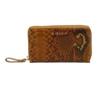 Burkely Pelle borsa Vintage Veda Zip Around Wallet Python marrone chiaro
