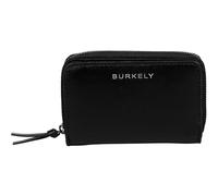 Burkely Pelle portafoglio Creased Crystal Double Flap Wallet Black nero