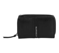 Burkely Pelle portafoglio Nalan Double Flap Wallet Black nero