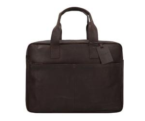 Burkely Vintage River Cartella in pelle 41 cm Scomparto per laptop marrone