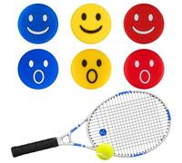 burkfeeg 6 ammortizzatori per racchette da tennis, con viso sorridente, 22 mm
