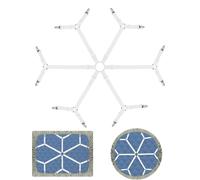 burkfeeg 6 Lati Clip per Lenzuola,Ferma Lenzuola per Contenere Lenzuola,Bed Sheet Straps, Supporto per Elastici Lenzuola Regolabile per Copridivani, Tovaglie