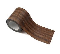 burkfeeg Nastro Adesivo ad Effetto Legno Nastro per la Riparazione del Pavimento Legno di Riparazione Adhensive Duct Tape per Mobili con Venature del Legno (8cm*4.57m)-Marrone Scuro