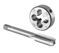 Burkit 1/2 "-20 UNF Tap and Die Set mano sinistra, 1/2 x 20 UNF filettatura macchina rubinetto e dado rotondo