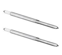 Burkit 2pcs No 4-48 UNF Filettatura Maschio Destro, HSS 4 x 48 UNF Dritto scanalato Macchina Maschio