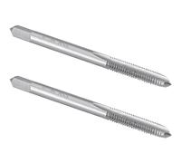 Burkit 2pcs No 8-36 UNF Filettatura Maschio Destro, HSS 8 x 36 UNF Dritto scanalato Macchina Maschio