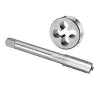 Burkit 3/8 "-32 UNEF Tap and Die Set mano destra, 3/8 x 32 UNEF filettatura macchina rubinetto e dado rotondo