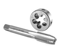 Burkit 5/8 "-11 UNC Tap and Die Set mano destra, 5/8 x 11 UNC filettatura macchina rubinetto e dado rotondo
