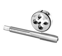 Burkit M10 X 1.25 Maschio e Die Set Destra M10 x 1.25 Filettatura Macchina Maschio e Fustella Rotonda