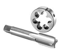 Burkit M22 X 1.5 Tap and Die Set Destra | Set di maschi filettati M22X1,5 e stampi rotondi, utilizzati per creare e riparare fili su materiali come il metallo