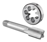Burkit M24 X 1.5 Tap and Die Set Destra | Set di maschi filettati M24 x 1,5 e stampi rotondi, utilizzati per creare e riparare fili su materiali come il metallo