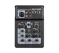 burko Mixer audio a 3 canali, BT digitale stereo, di console, effetto scena DSP con scheda audio track record, funzione OTG, ingresso XLR per lo streaming live dj