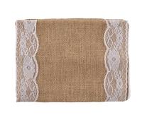 Burlap Ribbon 30x180cm | DIY Cutting Soft Rustic Decorative Lace Design | Christmas Burlap Ribbon for Crafts/Wreaths/Present Wrapping | Linen Fabric, 11.8x70.9in