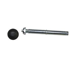 Burley ASSE per Ruota da Push Button con Filettatura e Sporco Tappo, Argento/Grigio (1 Pezzo)