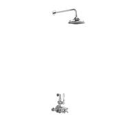 Burlington AF1S Doccia Termostatica Da Parete, Testa Fissa 1 Funzione, Cromata