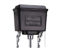 Burlington Toilette High Level, Cromo Lucido, Alluminio Spazzolato