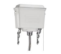 Burlington Alto Livello Alluminio Cisterna, Bianco, Nero, Brushed, Cromo Lucido