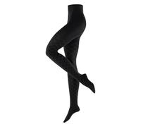 Burlington Argyle Affair W Ti Cotone Fantasia Collant, Nero Nero 3000, 38-40 Donna