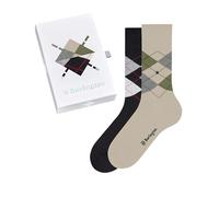 Burlington Basic Gift Box M So cotone fantasia lot de 2 paires, Calzini Uomo, Multicolore Sortiment 0049, 40-46