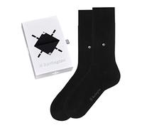 Burlington Calzini Uomo Basic Gift Box – cotone tinta unita – confezione di 2 paia – Grigio 40-46