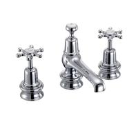 Burlington Birkenhead Regent 3 Foro Rubinetto Miscelatore Con Pop-Up Waste T14,