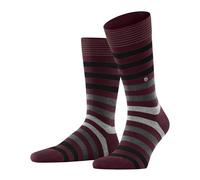 Burlington Blackpool M So cotone fantasia 1 paio, Calzini Uomo, Rosso Wine 8010, 40-46