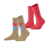 Burlington Calze Donna Everyday Mix 2 Pezzi - Rombo E Uni, Taglia Unica, 36-4...