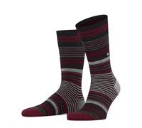 Burlington Calzini da uomo Stripe M So Lana fantasia 1 paio, rosso Berry 8433, 40-46, Rosso Berry 8433, 40-46